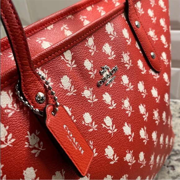 EUC Coach Floral Limited Edition City Zip Top tote - Picture 6 of 14